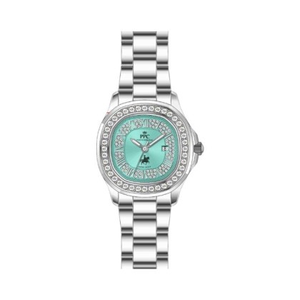 Paris Polo Club PPC-FE05-SL-BG Rounded Square Case Design Bracelet Strap Women Watch